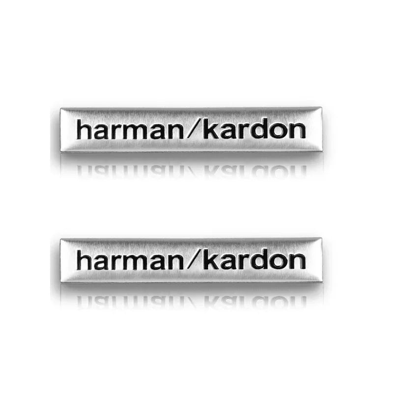 Harman Kardon 3D Aluminum Sticker Decal for Mercedes-Benz / BMW / Land Rover / Volvo | Speaker Badge