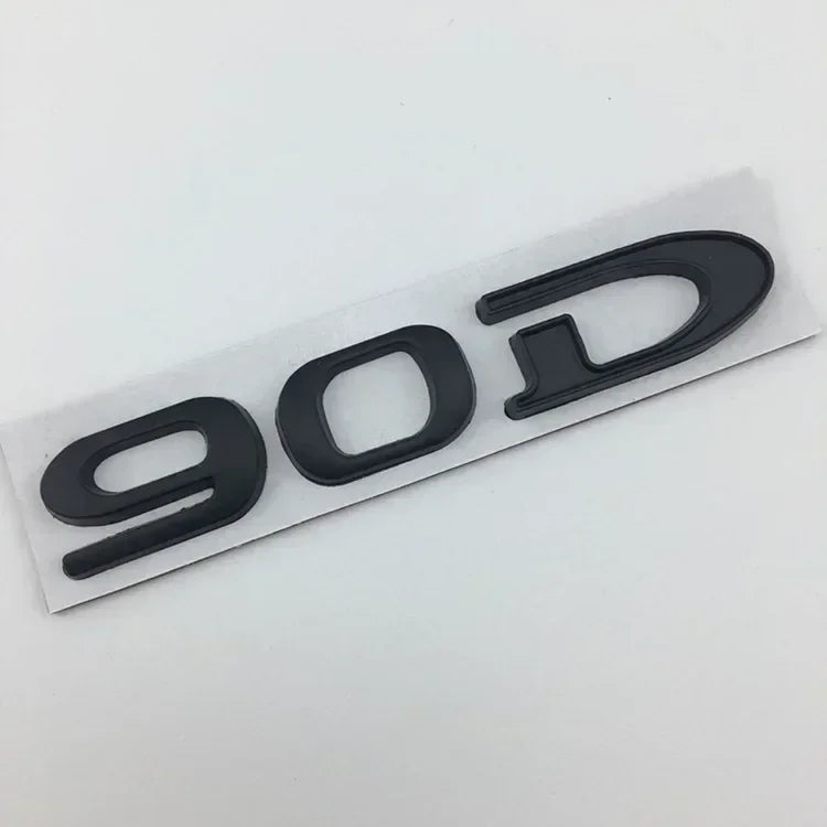 For Tesla MODEL 3 S X Y 75D 85D 90D 100D Rear Boot Trunk Tailgate Emblem Badge Sticker 3D Metal Car Styling Accessories