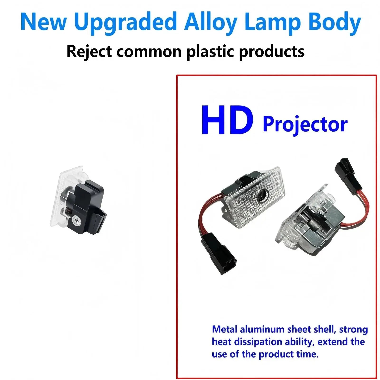 2/4pcs Car Door LED Logo Projector  lights HD Welcome Light 3D Laser Ghost Shadow Light for Tesla Model Y 3 S X car Accessory