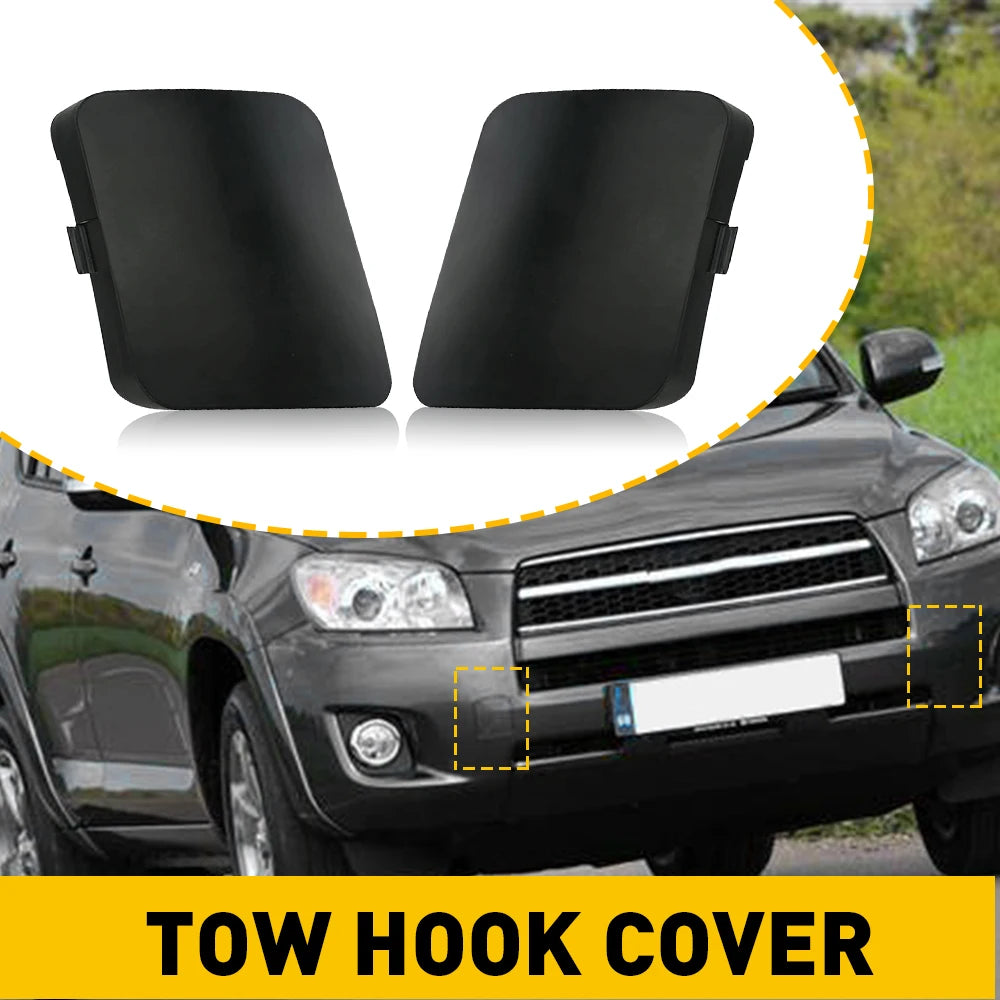 Front Bumper Tow Hook Cover for Toyota RAV4 (2006–2008) | L+R 2pc