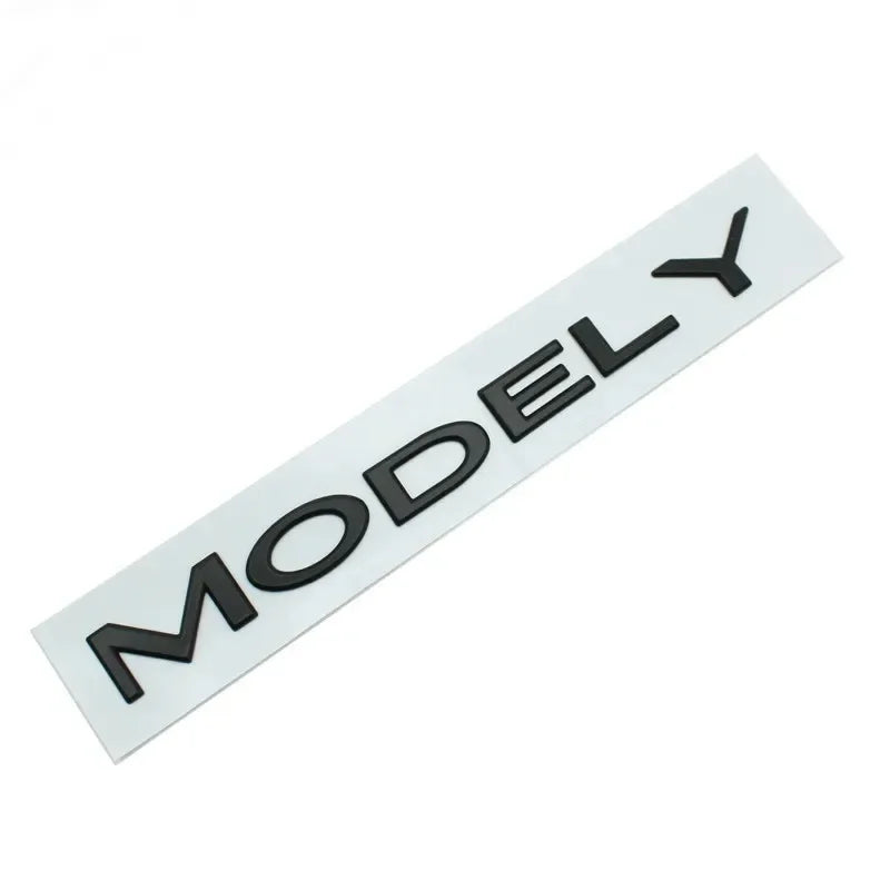 Original 3D ABS Letters Logo For Tesla MODEL 3 Y Car Rear Tailgate Trunk Emblem Badge Decal Stickers Auto Styling Accessories
