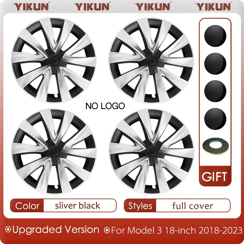 19" Performance Replacement Wheel Hub Caps for Tesla Model Y (2020–2024) | 4-Piece Full Rim Cover