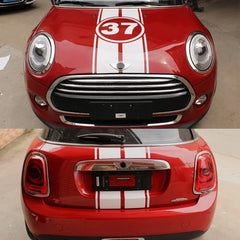 Hood & Rear Door Graphic Decal for Mini Cooper F55 (2015–2016) / F56 (2014–2016) | Vinyl Sticker Kit