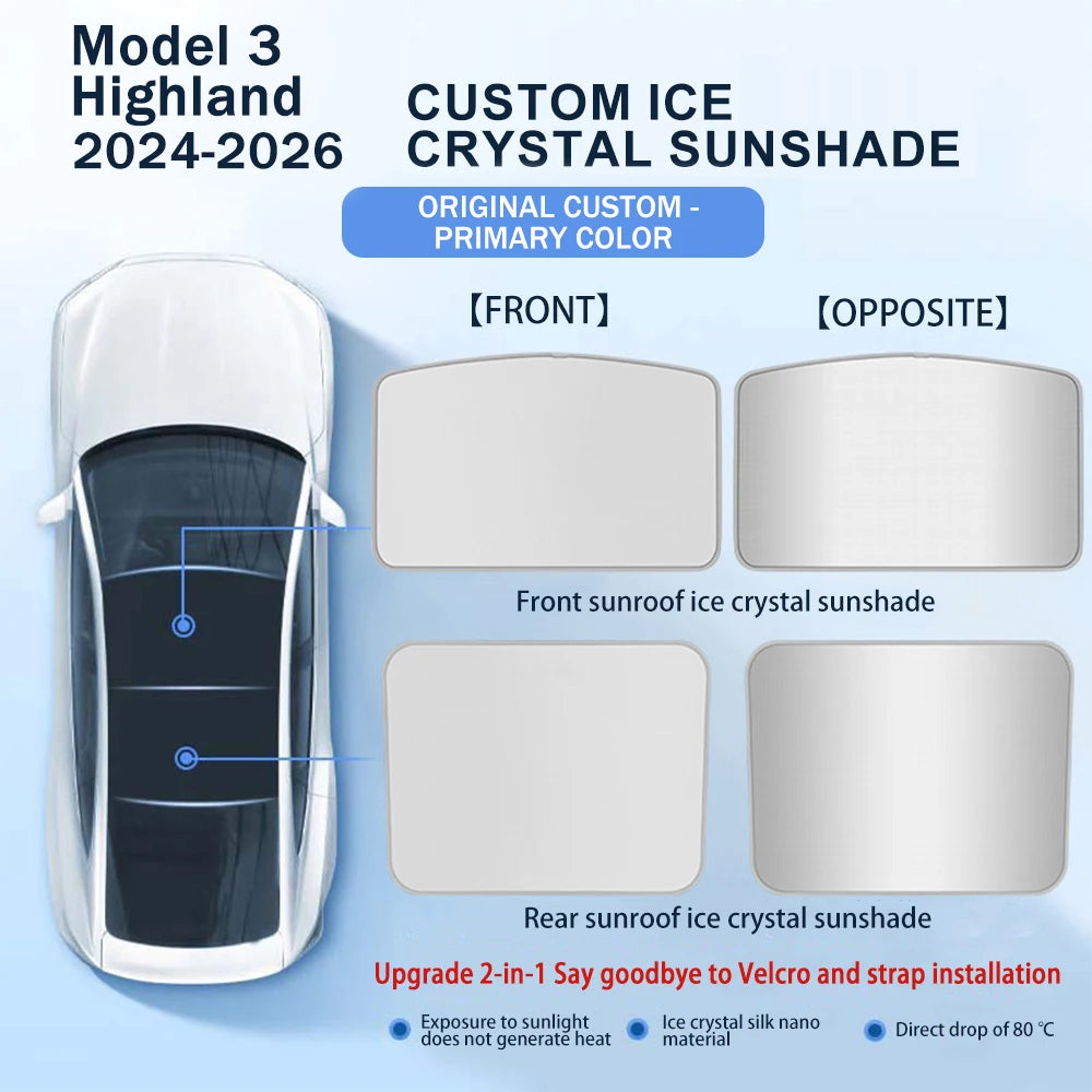 Ice Cloth Seat Cover for Tesla Model 3/Y Highland/Juniper (2025–2026)
