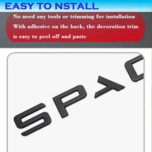 Cargar imagen en el visor de la galería, 3D ABS SPACEX Letter Emblem Badge for Tesla Rear Tailgate / Trunk | Car Sticker