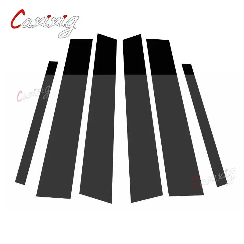 6Pcs Car Pillar Posts Door Window Trim Cover for Mercedes ML-Class W164 2006 2007 2008 2009 2010 2011 BC Column Sticker