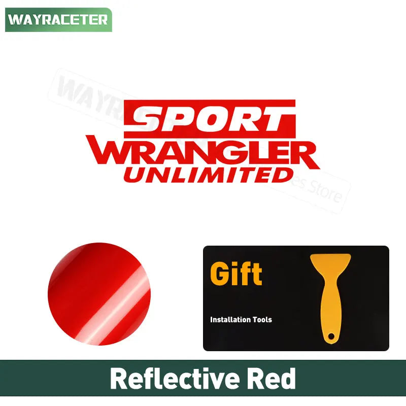 Jeep Wrangler Reflective Fender & Hood Decal – Rubicon / Unlimited / Sport | JK JL TJ YJ CJ