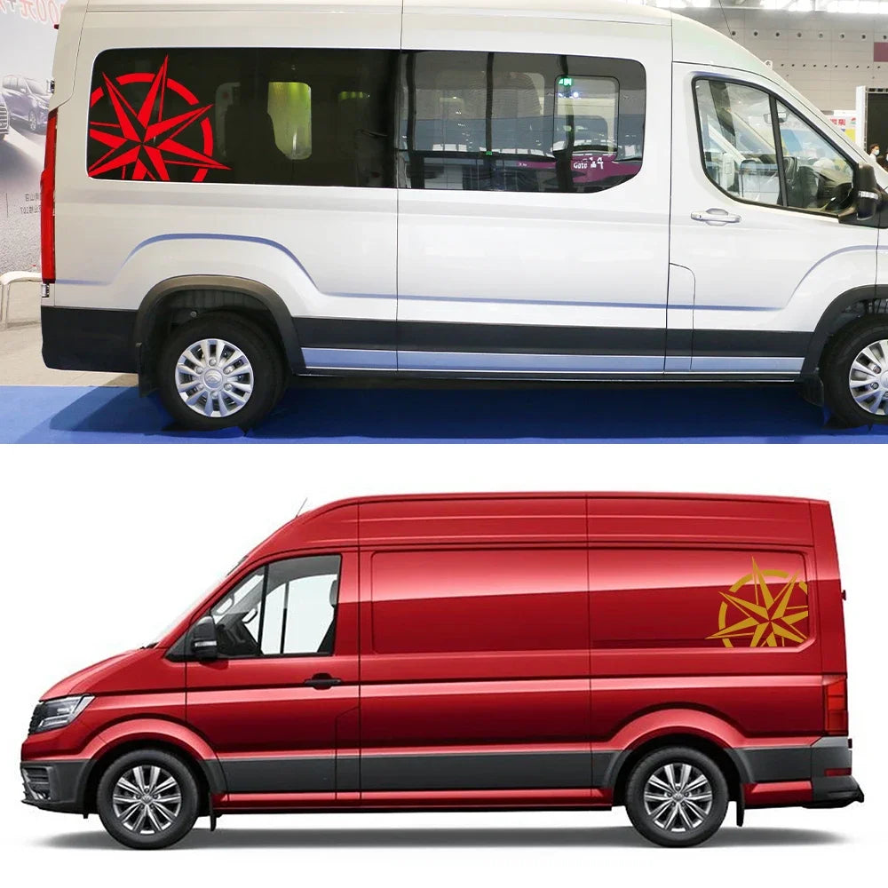 Adventure Style Waterproof Graphic Decal | Custom Vinyl Sticker for VW Crafter, Camper Van & More
