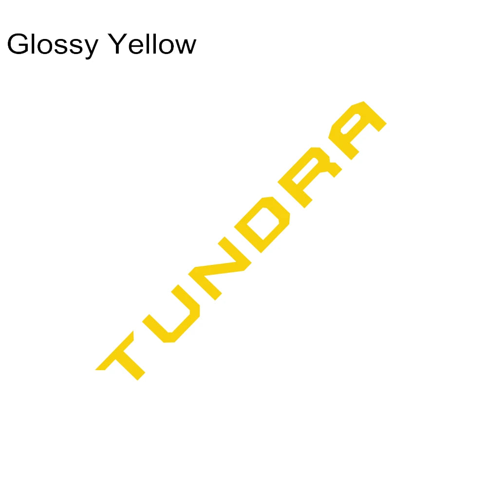 Tailgate Insert & Indent Letter Decal for Toyota Tundra (2014–2019) | Vinyl Pickup Sticker