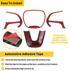 Steering Wheel Decoration Cover Trim Sticker for Dodge Challenger / Charger / Durango | OXILAM
