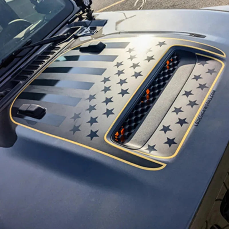 1941 Topographical Rubicon Hood Decal for Jeep Wrangler | Vinyl