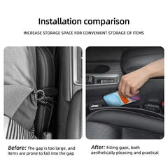 Seat Gap Filler Leak Strip with Storage Slot for Jeep Renegade / Wrangler | 2-Piece