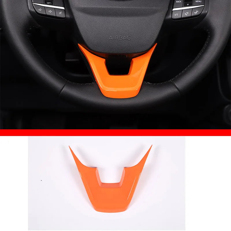 ABS Center Control Panel & Steering Wheel Decoration Trim for Ford Maverick (2022) | Orange / Color Options