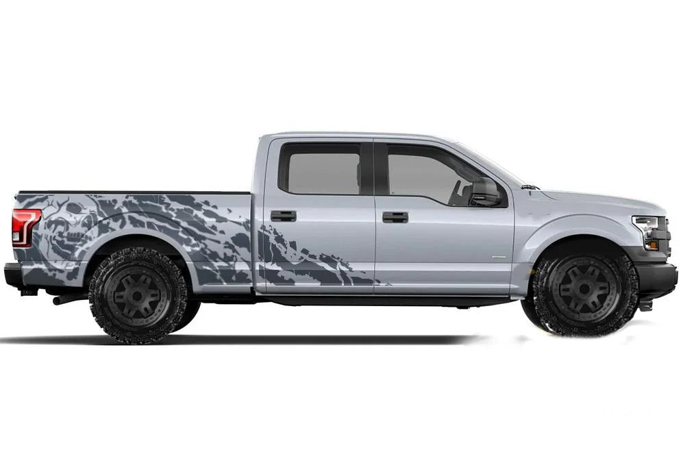 Off-Road Skull Side Graphic Decals - Vinyl Stickers for Dodge Ram 1500