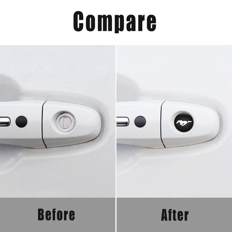 Car Lock Stickers for Ford Mustang / Bronco / Fiesta / Focus / Mondeo / Kuga / Edge | 4-Piece
