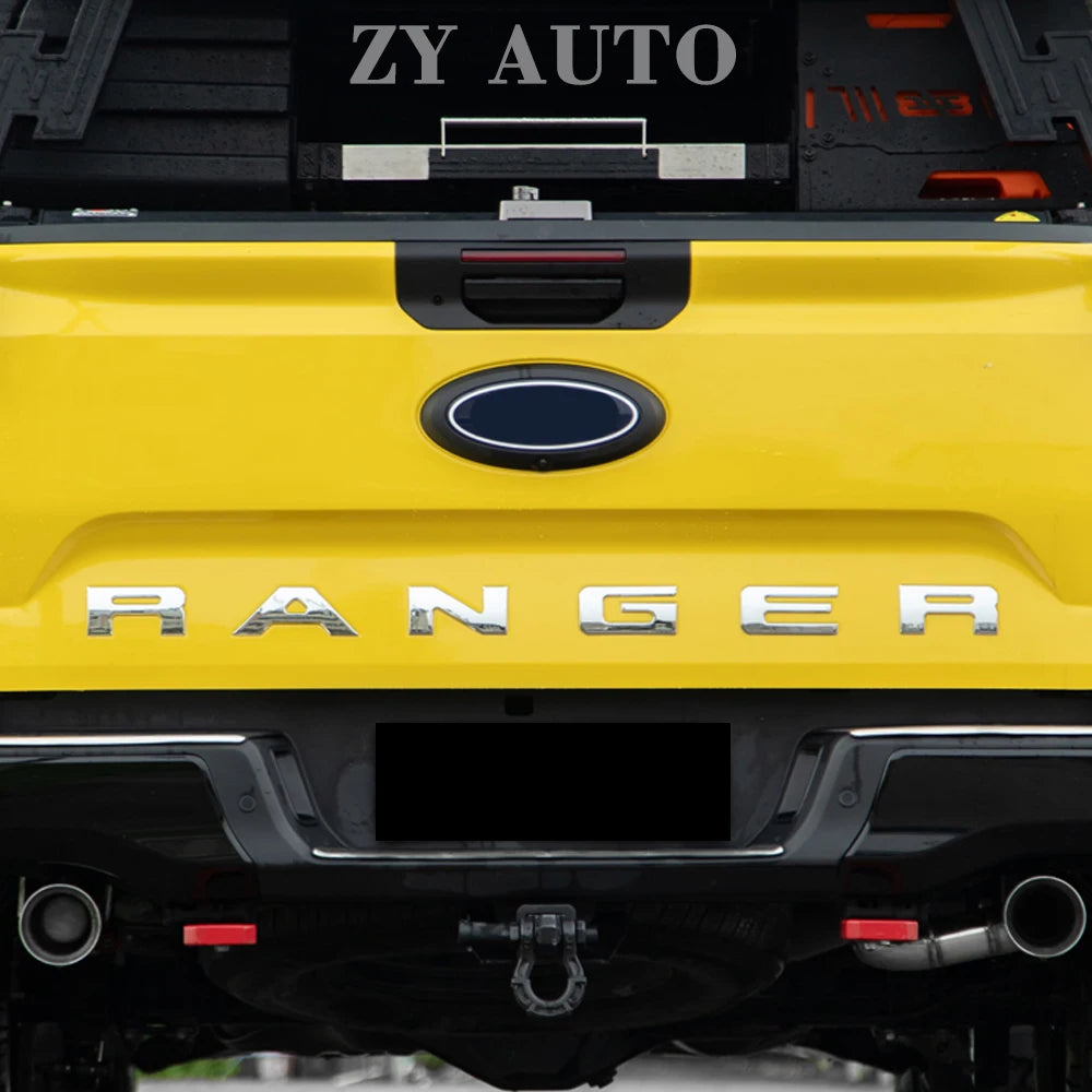 For Ford Ranger 2023 2024 2025 Tailgate Insert Letters Rear Door Logo Letter Rear Emblem Door Tailgate Letters Trim Accessories
