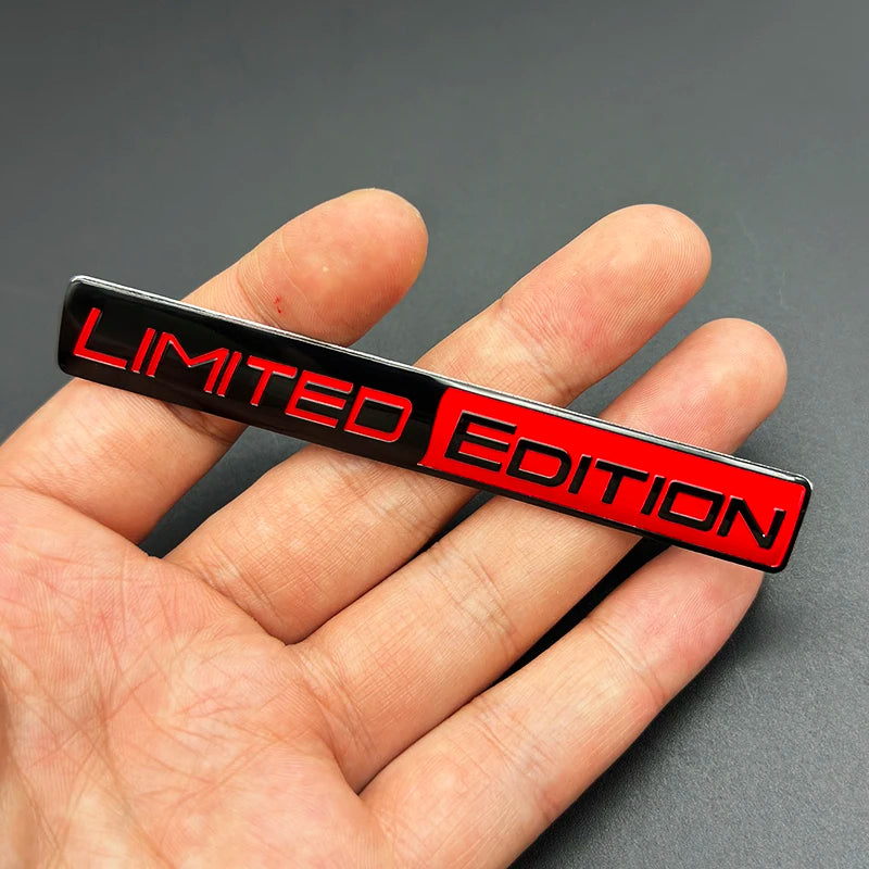 3D Aluminum LIMITED EDITION Emblem Badge Sticker Decal | Universal Car Accessory