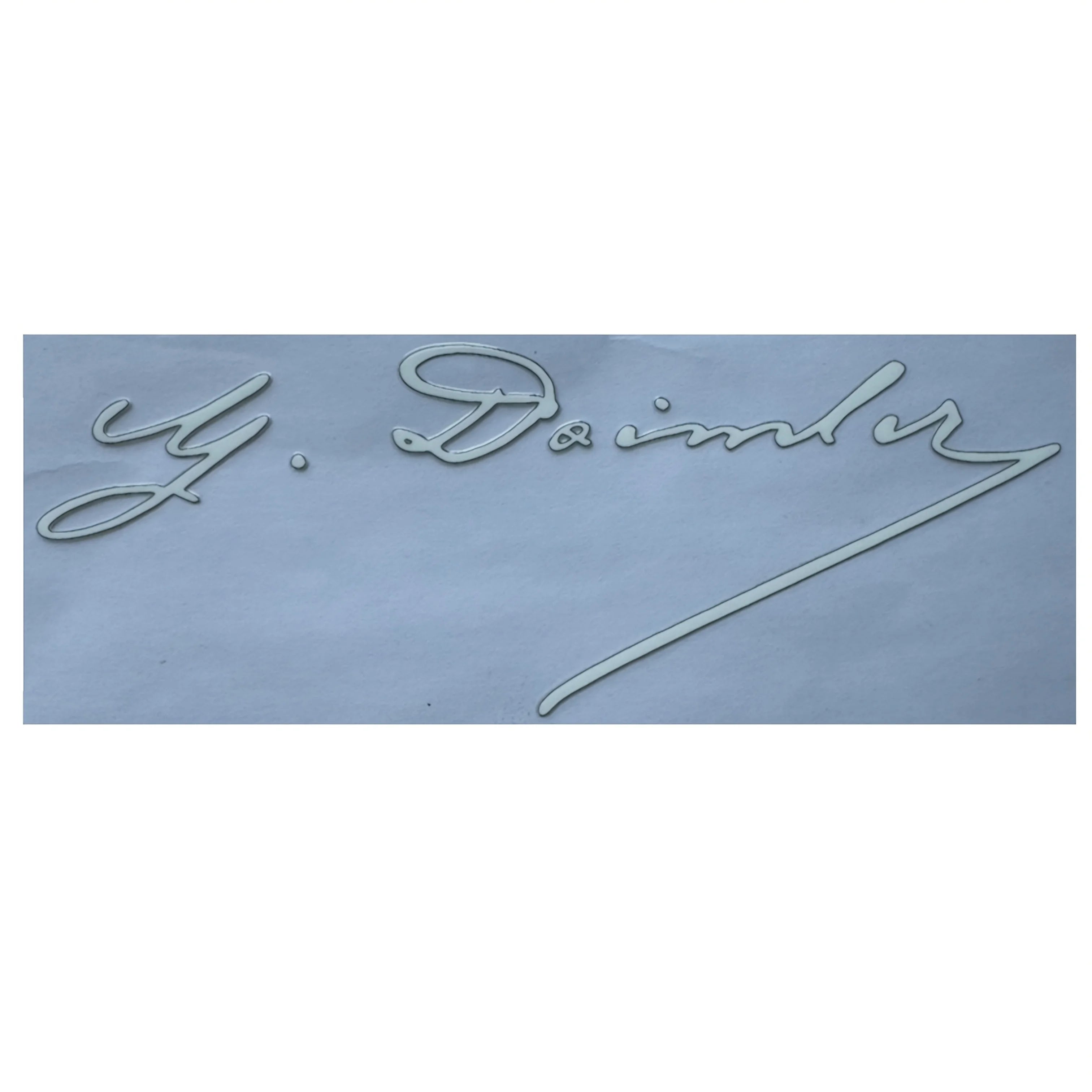15cm Carl Benz & Daimler Vintage Metal Auto Emblem Decal for Mercedes-Benz | 2-Piece Set