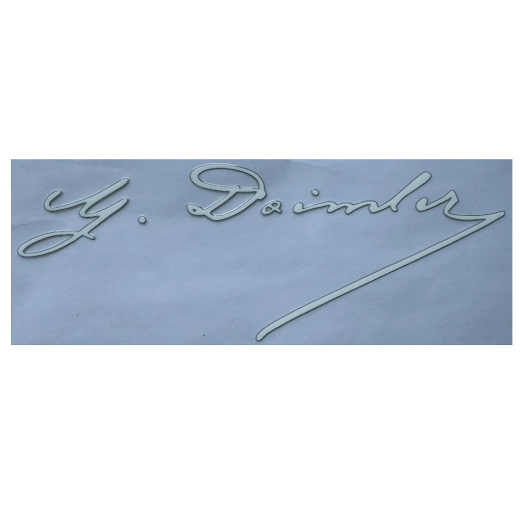 15cm Carl Benz & Daimler Vintage Metal Auto Emblem Decal for Mercedes-Benz | 2-Piece Set