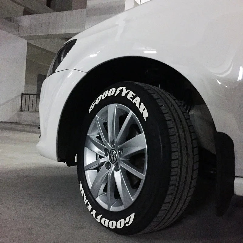 GOODYEAR 3D Wheel Logo Tyre Letter Sticker | OLPAY Cool Car Decal