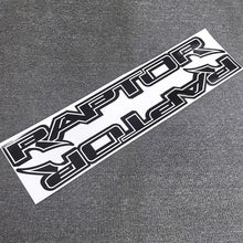 Load image into Gallery viewer, Raptor Bed Winglet Letter &amp; Hood Stripe Sticker | 2-Piece Auto Styling Decal