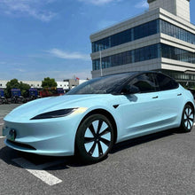 Load image into Gallery viewer, Precut Color Change PPF for Tesla Model 3 Highland (2024–2025) | Black &amp; Glacier Blue PET Film