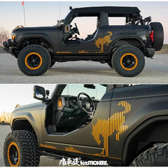 Personalized Custom-Made Exterior Vinyl Decal Kit for Ford Bronco | KK Film Body Wrap