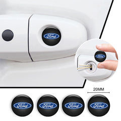 20mm Car Lock Keyhole Dustproof Decal Stickers for Ford Mustang / Bronco / Fiesta / Focus | 4-Piece