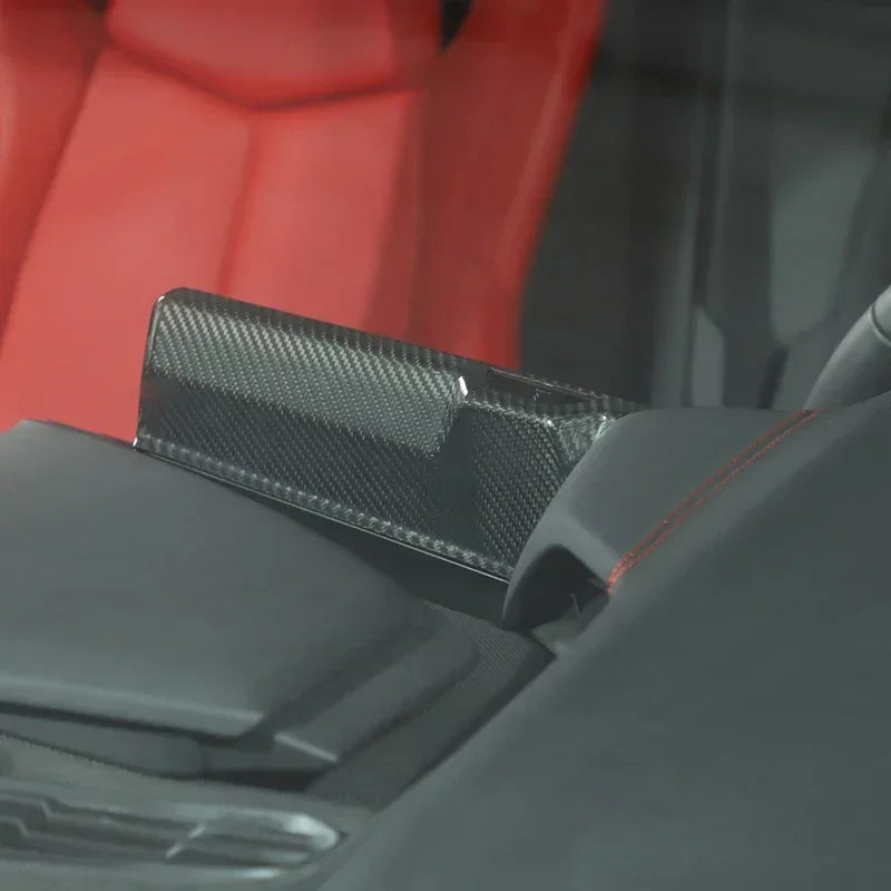 Real Carbon Fiber Navigation Screen Surround Trim for Corvette C8 Coupe / Z06 / Z51 (2020–2025)