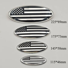 Cargar imagen en el visor de la galería, American Flag Rear Trunk / Front Grille Emblem Badge for Ford | ABS Aluminum Sticker