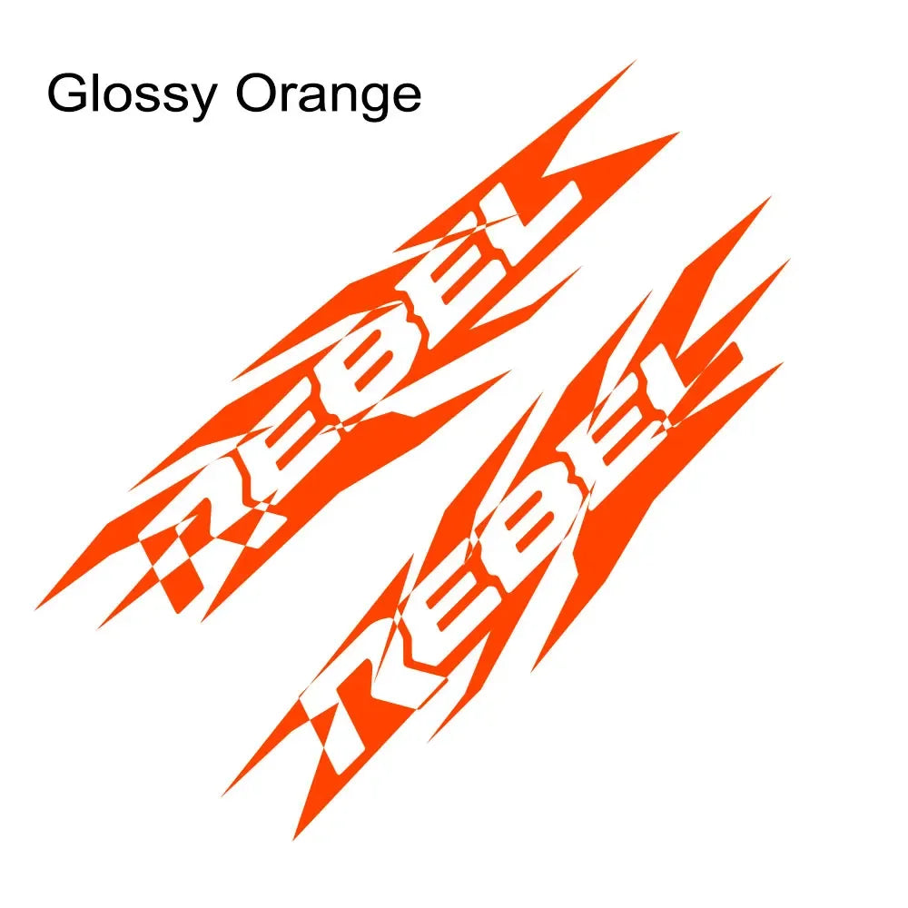 HEMI Door Side Graphic Decal for Dodge RAM 1500 / 2500 / 3500 Rebel | 2-Piece Vinyl Sticker