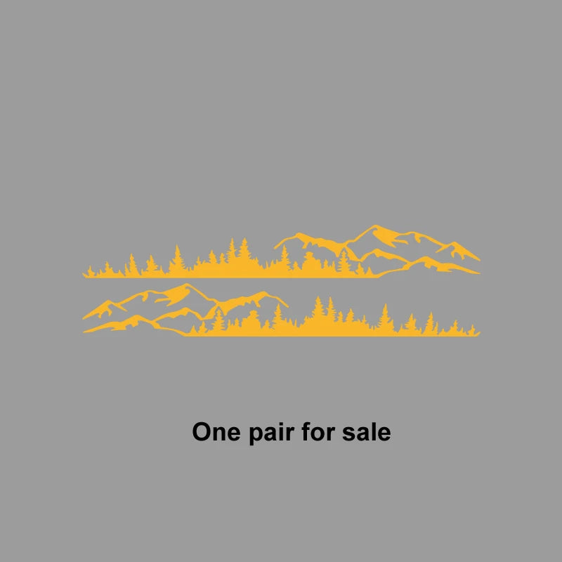 Hills & Forest Scene Adventure Decal | Outdoor Nature Vinyl Sticker for Cars, Trucks & More
