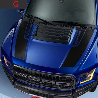 Hood Stripe Decal Kit for Ford F-150 Raptor (2015–2019) | Premium Vinyl Graphics