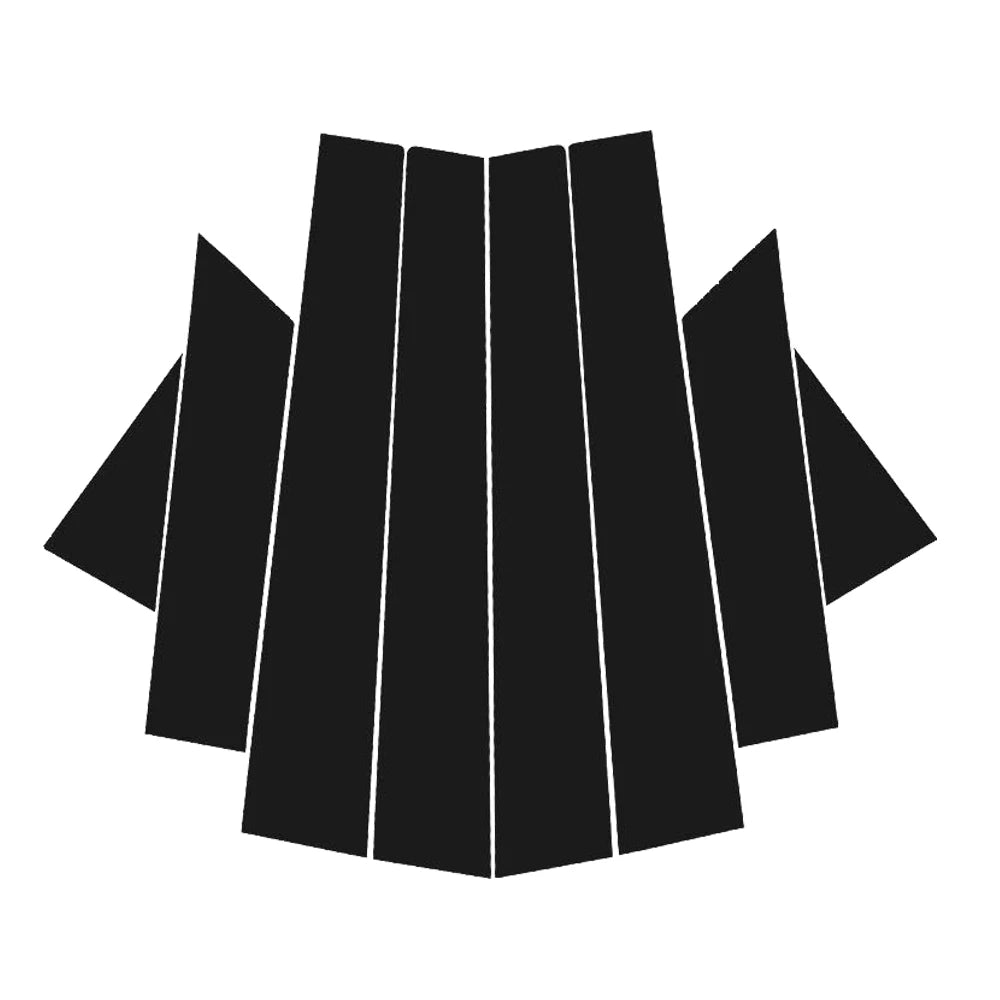 Glossy Black Carbon Fiber Window Door Deal B C Pillar Post Cover Sticker For MG ZS 2017-2023 2018 2019 2020 2021 2022