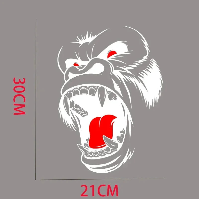 King Kong Gorilla Vintage Grunge Vinyl Graphic Decal – SUV, Truck & Pickup | Hood, Door & Bed Side | Black or White