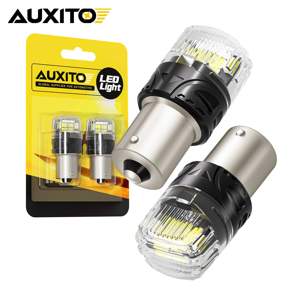 AUXITO 1156 P21W BA15S 1157 Canbus LED | 2x Super Bright DRL Reverse