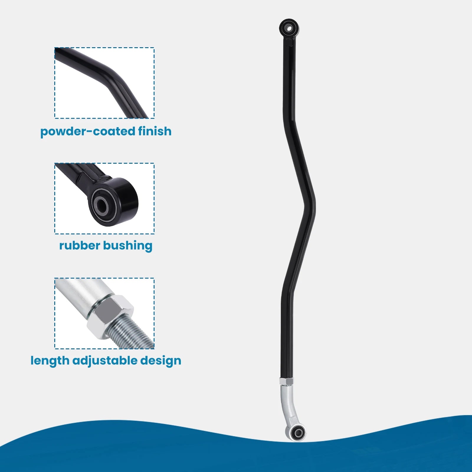 Rear Adjustable Track Bar Rod for Jeep Wrangler JK 2007-2018 2017 2016 0-6" Lift