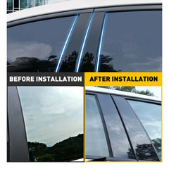 Gloss Black Pillar Post Door Trim for Honda Accord (2008–2012) | 6pc