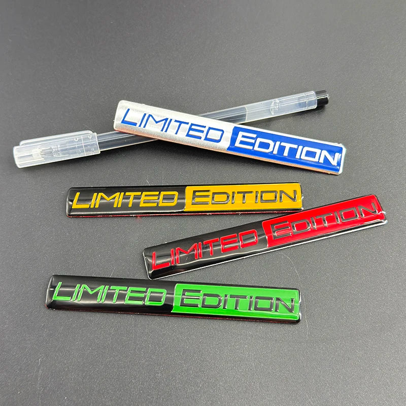 3D Aluminum LIMITED EDITION Emblem Badge Sticker Decal | Universal Car Accessory