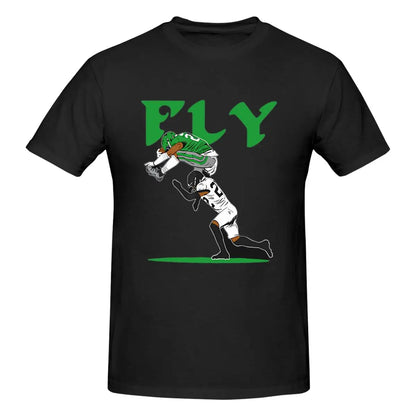 Philadelphia Eagles 'Fly Saquon Barkley' Reverse Hurdle Men's T-Shirt