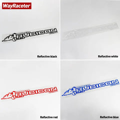 Reflective Hood Side Sticker Mountain Rubicon Unlimited | Wayraceter