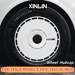 18" Performance Replacement Hub Cap Wheel Covers for Tesla Model 3 (2018–2023) | 4-Piece Full Rim Set