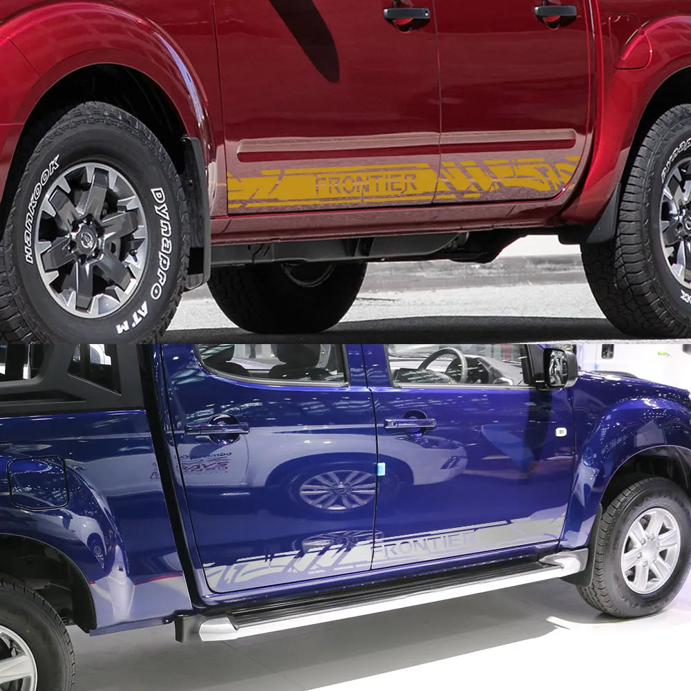 Racing Sport Door Side Decal for Nissan Frontier NP300 / Nismo | Vinyl Pickup Truck Sticker 2-Pack