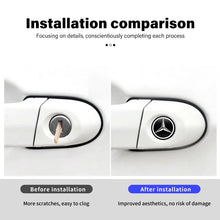 Cargar imagen en el visor de la galería, Door Keyhole Lock Protector Anti-Blocking Decal for Mercedes-Benz | 8-Piece Sticker Set