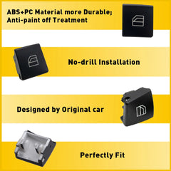 Window Switch Button Cover Cap for Mercedes-Benz W204/W212/W463 | 4-Piece
