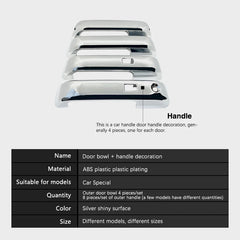 Chrome Smart Door Handle Cover for Ford F-150 (2015–2020) | Exterior Decoration Protective Film