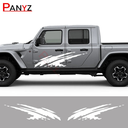 Splash Style Side Door Decals – For Jeep Gladiator JT Pickup Truck Vinyl Graphics Kit