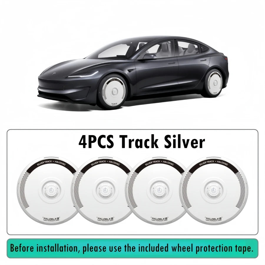 Haloblk Hub Caps for Tesla Model Y Juniper (2025–2026) | 19" & 20" High-Performance Wheel Cover Set
