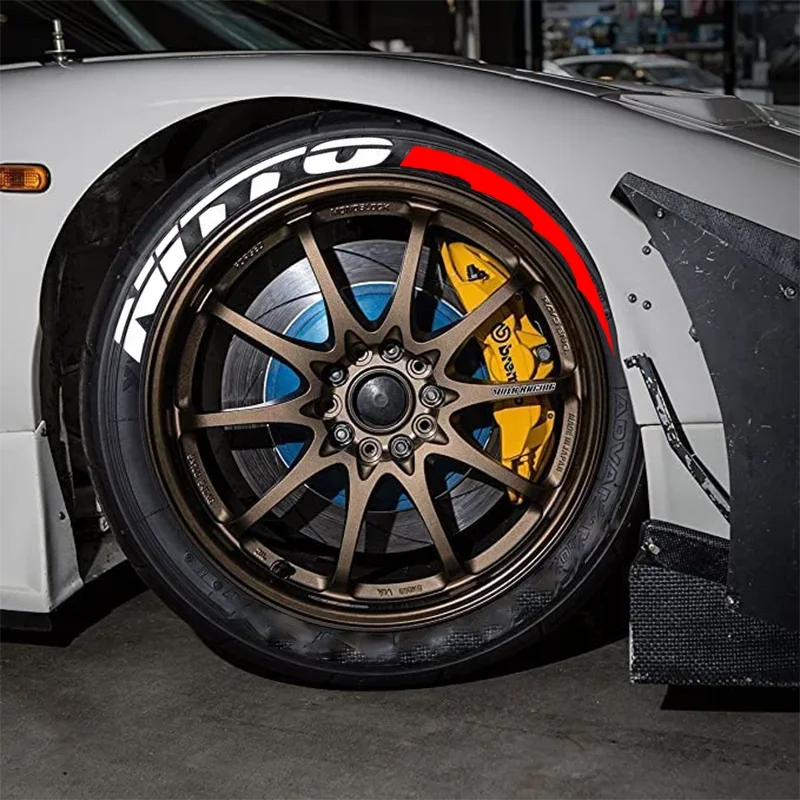 NITTO 3D Waterproof Tire Wheel Lettering Sticker | OLPAY Personalized