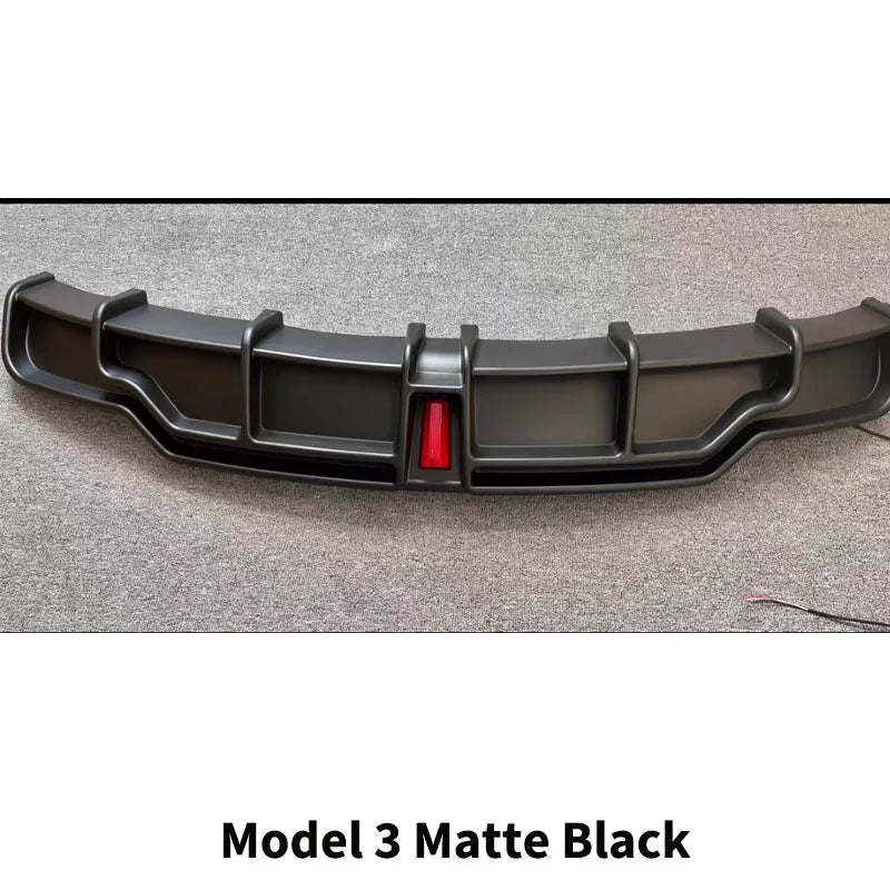 Glossy Black ABS Rear Bumper Diffuser Body Kit for Tesla Model 3 / Model Y (2016–2023)